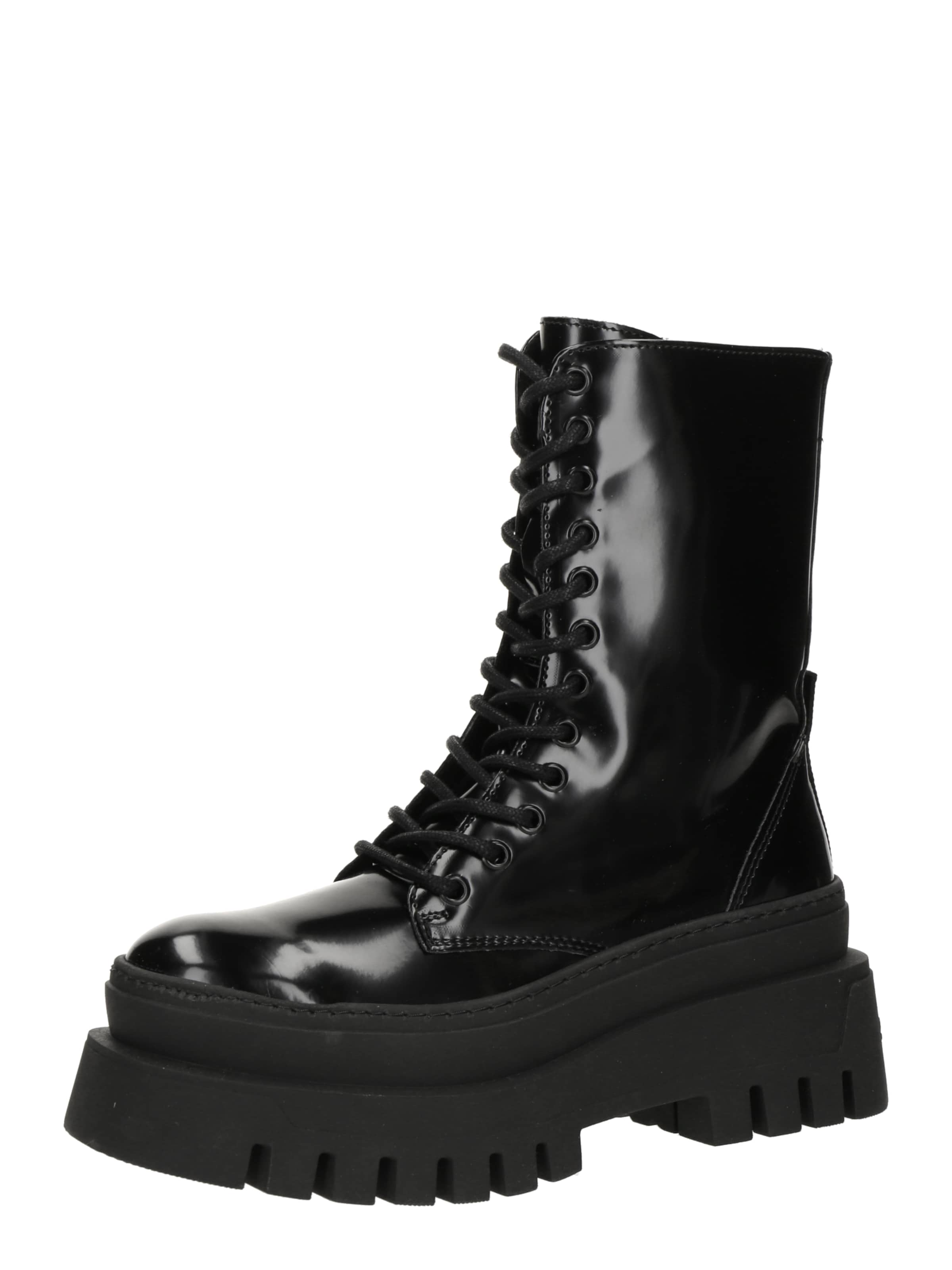 STEVE MADDEN Schnürstiefelette 'COAST' in Schwarz: Vorderseite