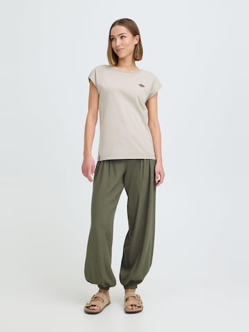 Oxmo - Loosefit Pantalón ' OXNInna Linen Mix Relaxed Fit ' en verde: frente
