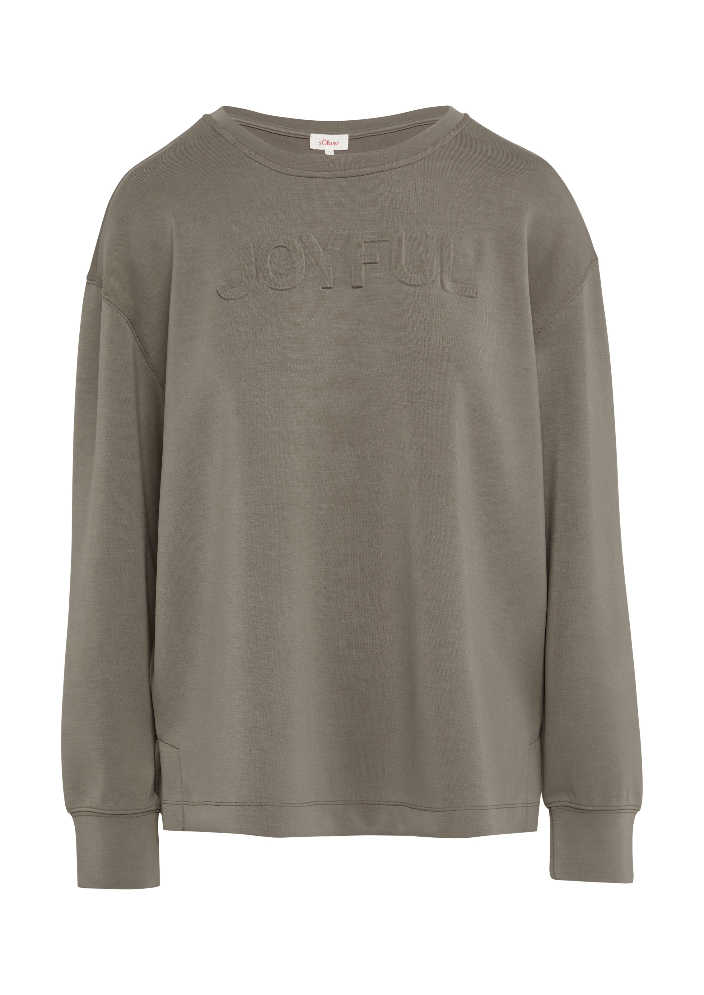 Sweat-shirt s.Oliver en marron : devant