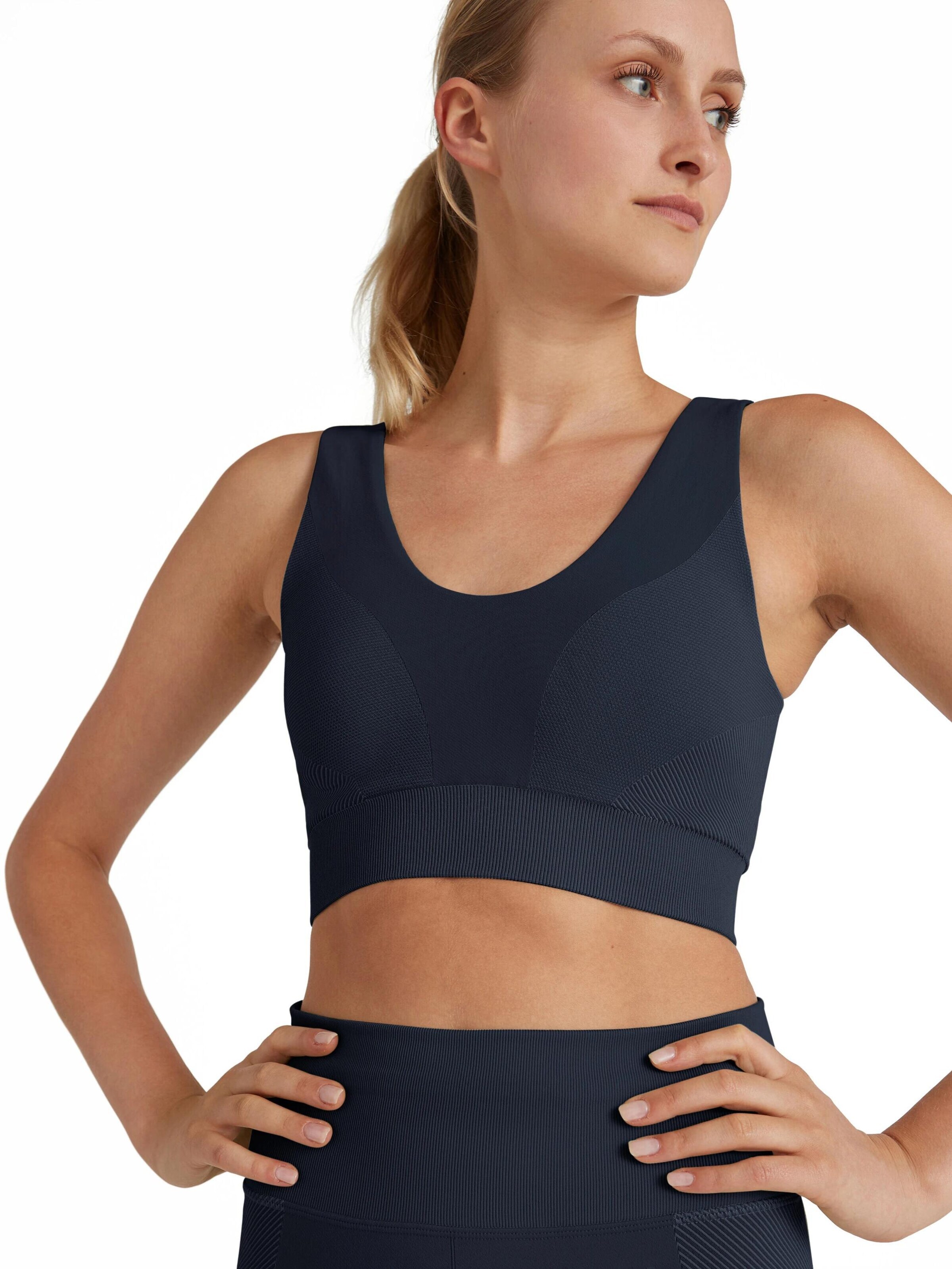 FALKE Bustier Sport-BH 'Seamless Shape'‌‌‌‌‌‌‌ in Blau