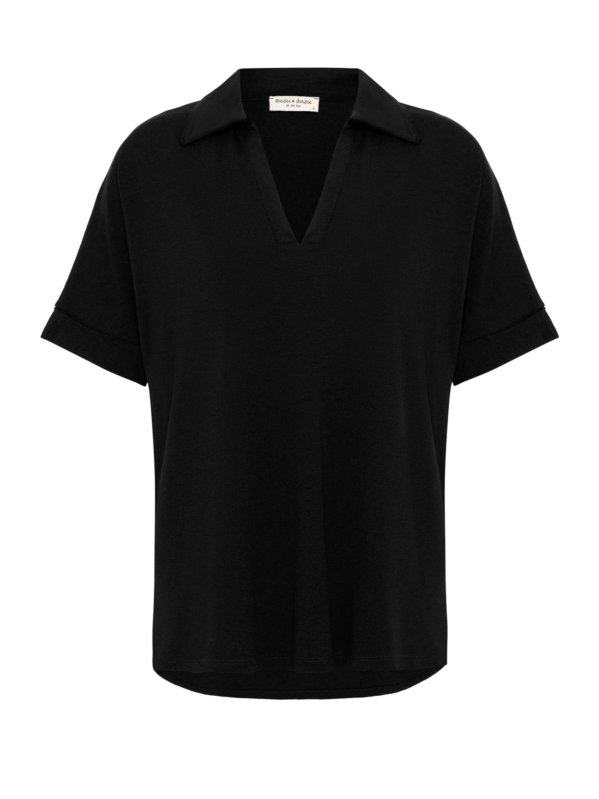 Anou Anou Μπλουζάκι σε μαύρο: μπροστά