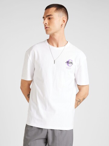 Maglietta 'JCOHOLGER' di JACK & JONES in bianco: frontale