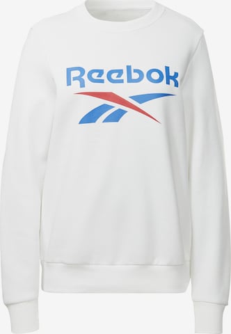 Sweat de sport Reebok en blanc : devant