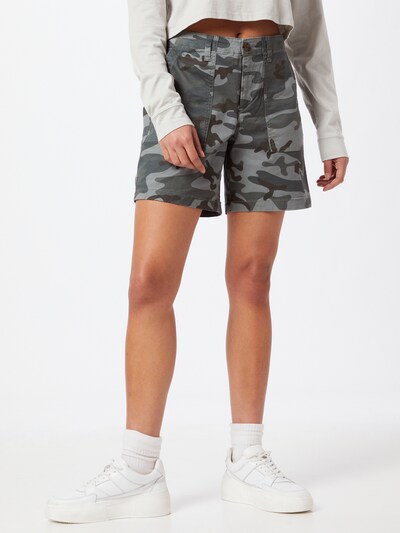 GAP Hlače u siva / zelena / kaki, Prikaz modela