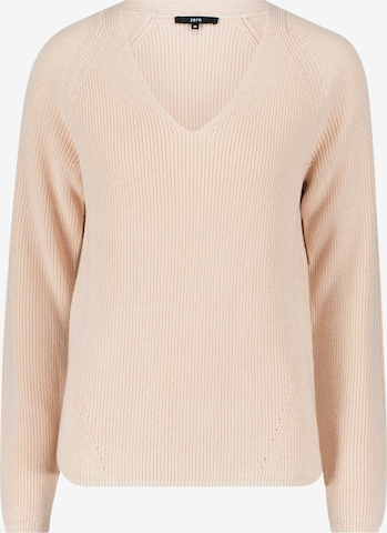 Pull-over zero en beige : devant