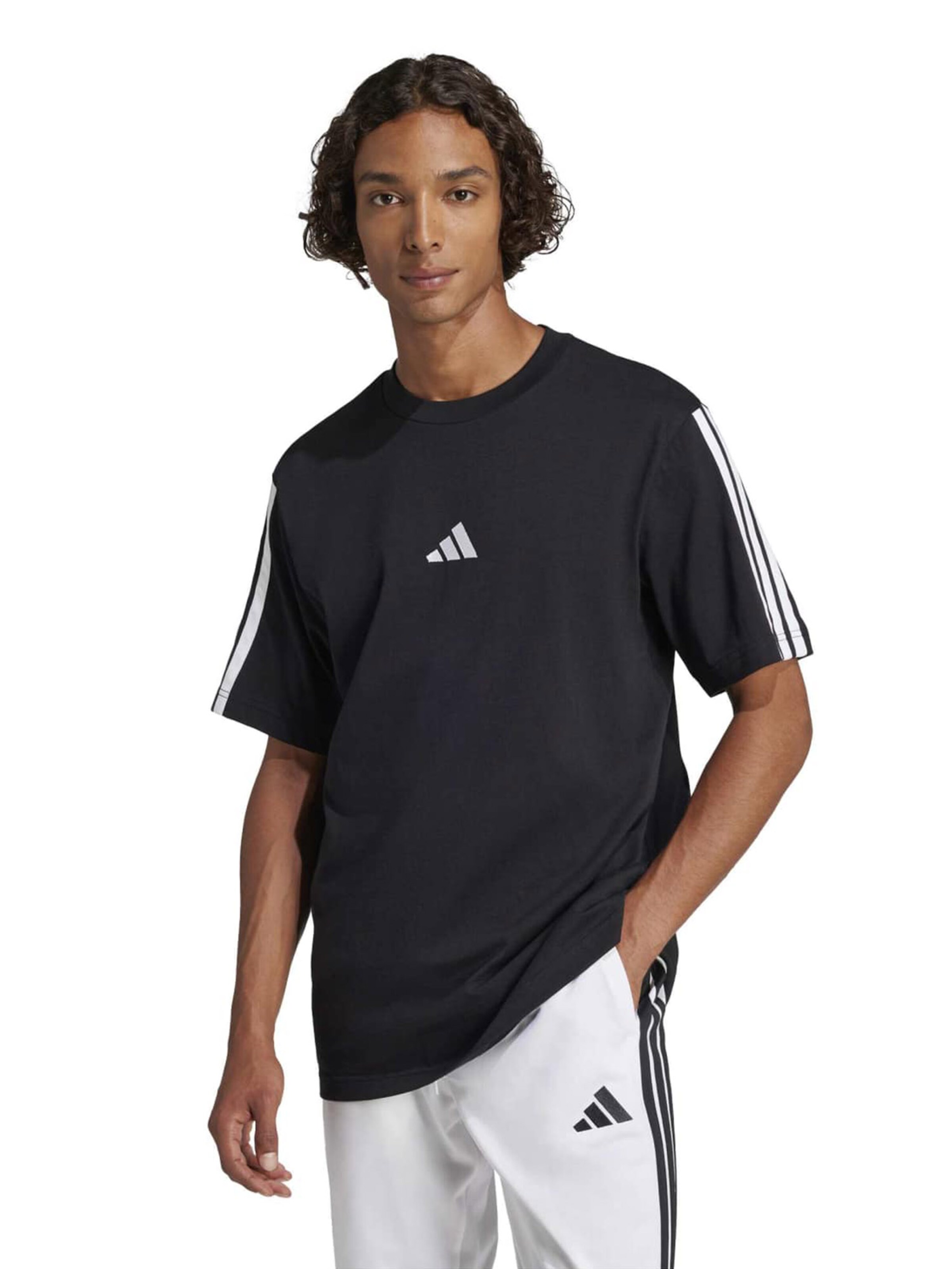 ADIDAS SPORTSWEAR Funkcionális felső 'Essentials 3' - fekete: elől