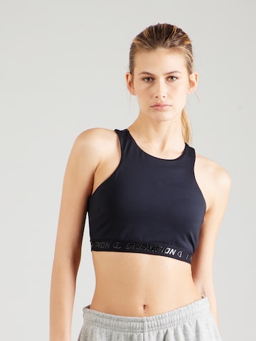 Champion Authentic Athletic Apparel Bustier Sport bh in Zwart: voorkant