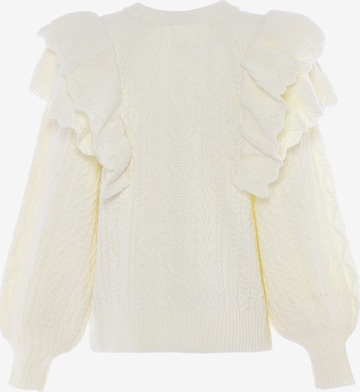 Pull-over faina en blanc