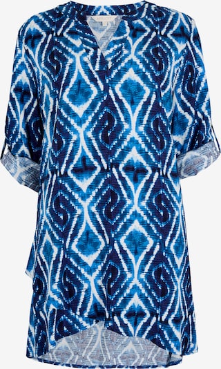Apricot Tie Dye Swirl Tunic Top ' ' in blau, Produktansicht