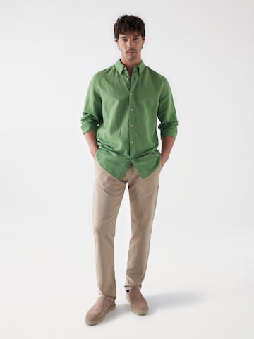 Salsa Jeans Regular fit Overhemd in Groen