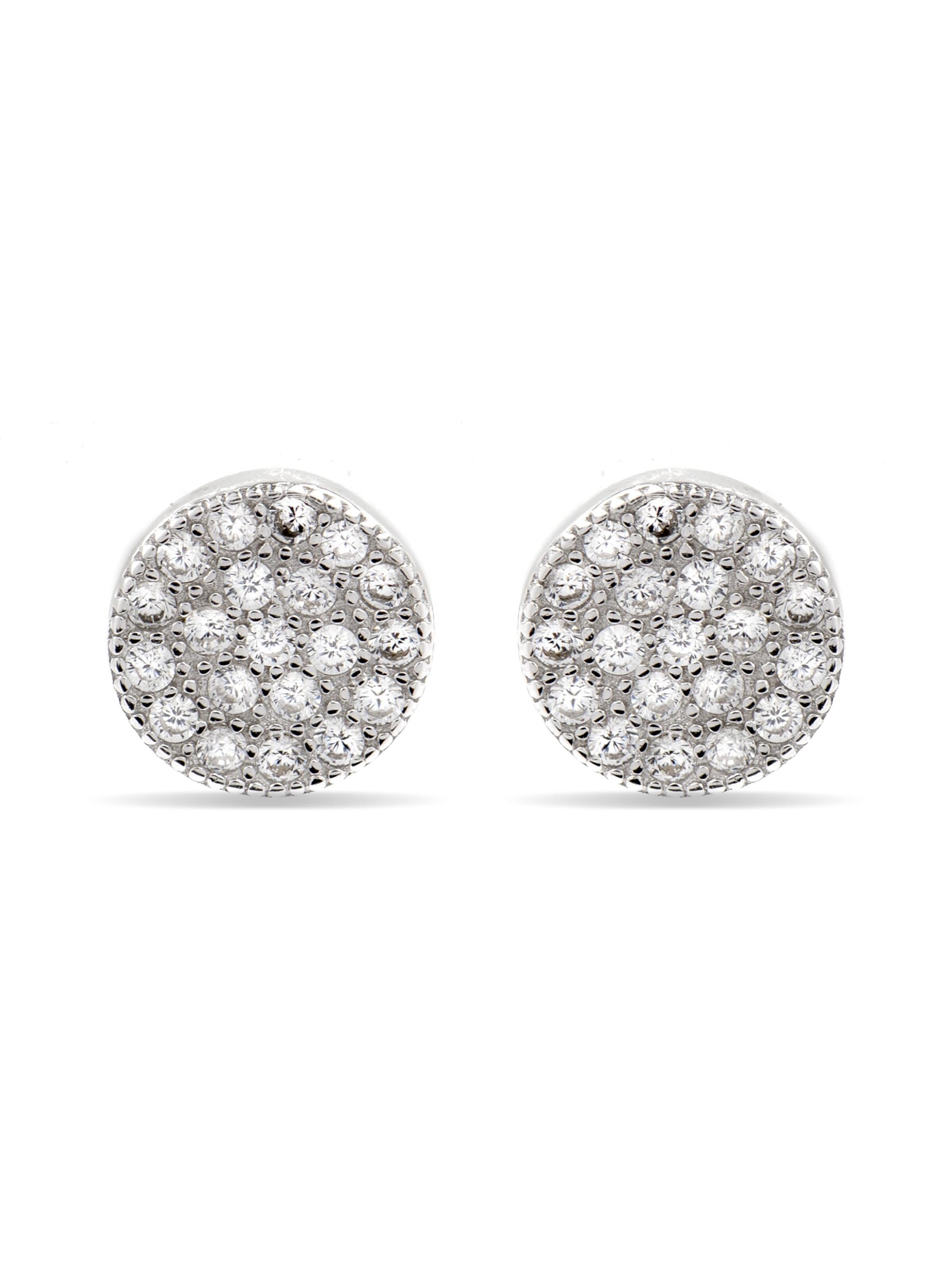 Boucles d'oreilles 'Zasa' Luxenter en argent : devant