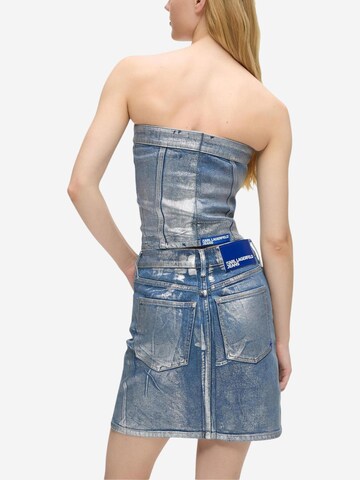 Top 'KLJ Denim Bustier B1W11023' di KARL LAGERFELD JEANS in argento