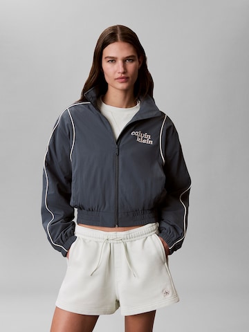 Calvin Klein Jeans Loose fit Trousers in White: front