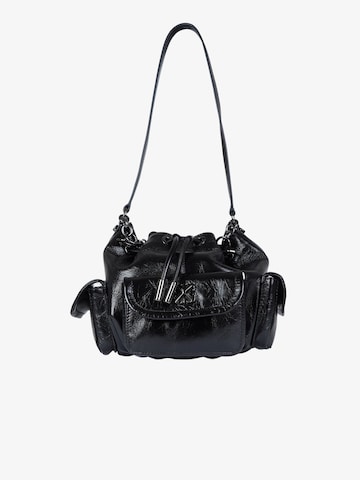 Off-White Crossbody Bag in Black: front