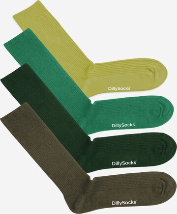 DillySocks Sokken in Groen: voorkant