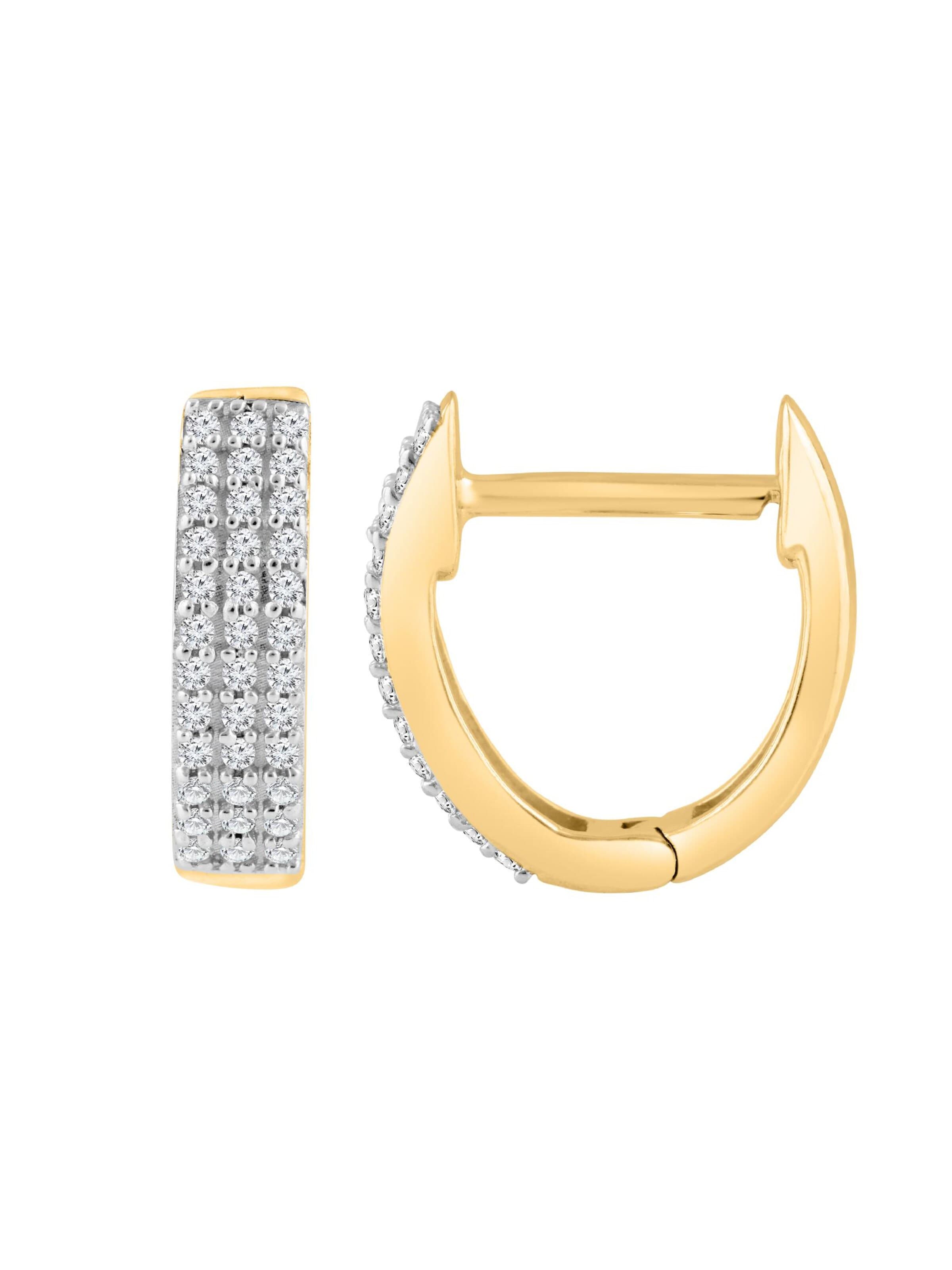 Diamant Exquis - Pendientes en oro
