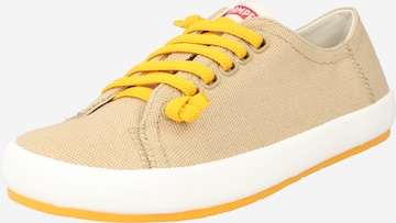 CAMPER - Zapatillas deportivas bajas 'Peu Rambla Vulcanizado' en beige: frente