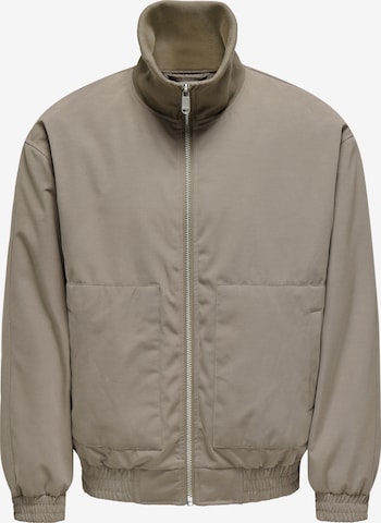 Only & Sons Winter Parka in Beige: front