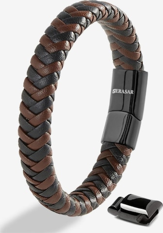SERASAR Bracelet 'Steady' in Brown: front