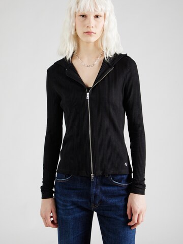 Calvin Klein Jeans Strickjacke in Schwarz
