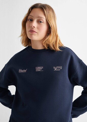 Sweat-shirt 'United' MANGO TEEN en bleu