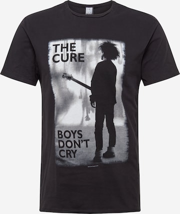 AMPLIFIED Regular fit Тениска 'THE CURE BOYS DONT CRY' в сиво: отпред