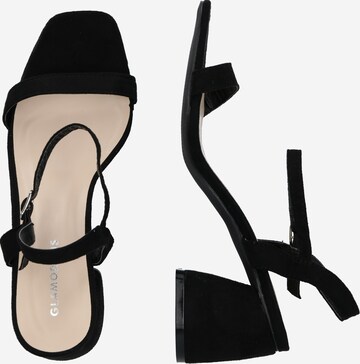 GLAMOROUS Strap sandal in Black