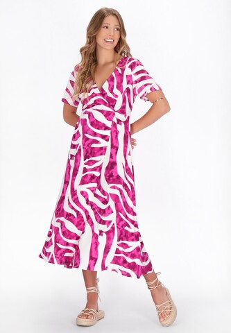 Robe d’été 'Festival' IZIA en rose : devant