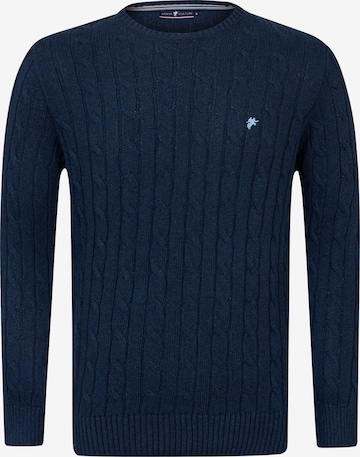 DENIM CULTURE Sweater 'Jeffrey' in Blue: front