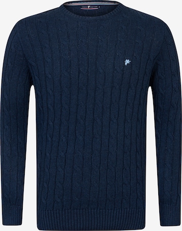 DENIM CULTURE Pullover 'Jeffrey' in Blau: predná strana