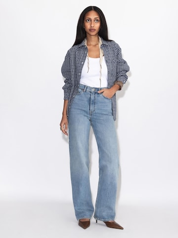 Dr. Denim Regular Jeans 'Echo High Straight' in Blauw