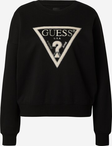 GUESS Sweatshirt in Zwart: voorkant