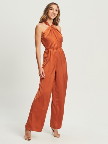 Tussah Jumpsuit 'ELAINA' in Orange