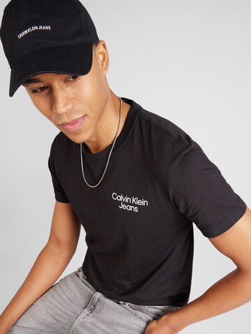 Calvin Klein Jeans T-Shirt 'Eclipse' in Schwarz