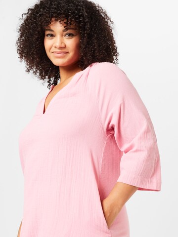 Camicia da donna 'MELODY' di Zizzi in rosa