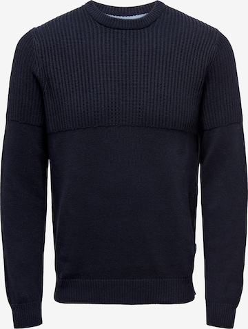 Pullover di Only & Sons in blu: frontale