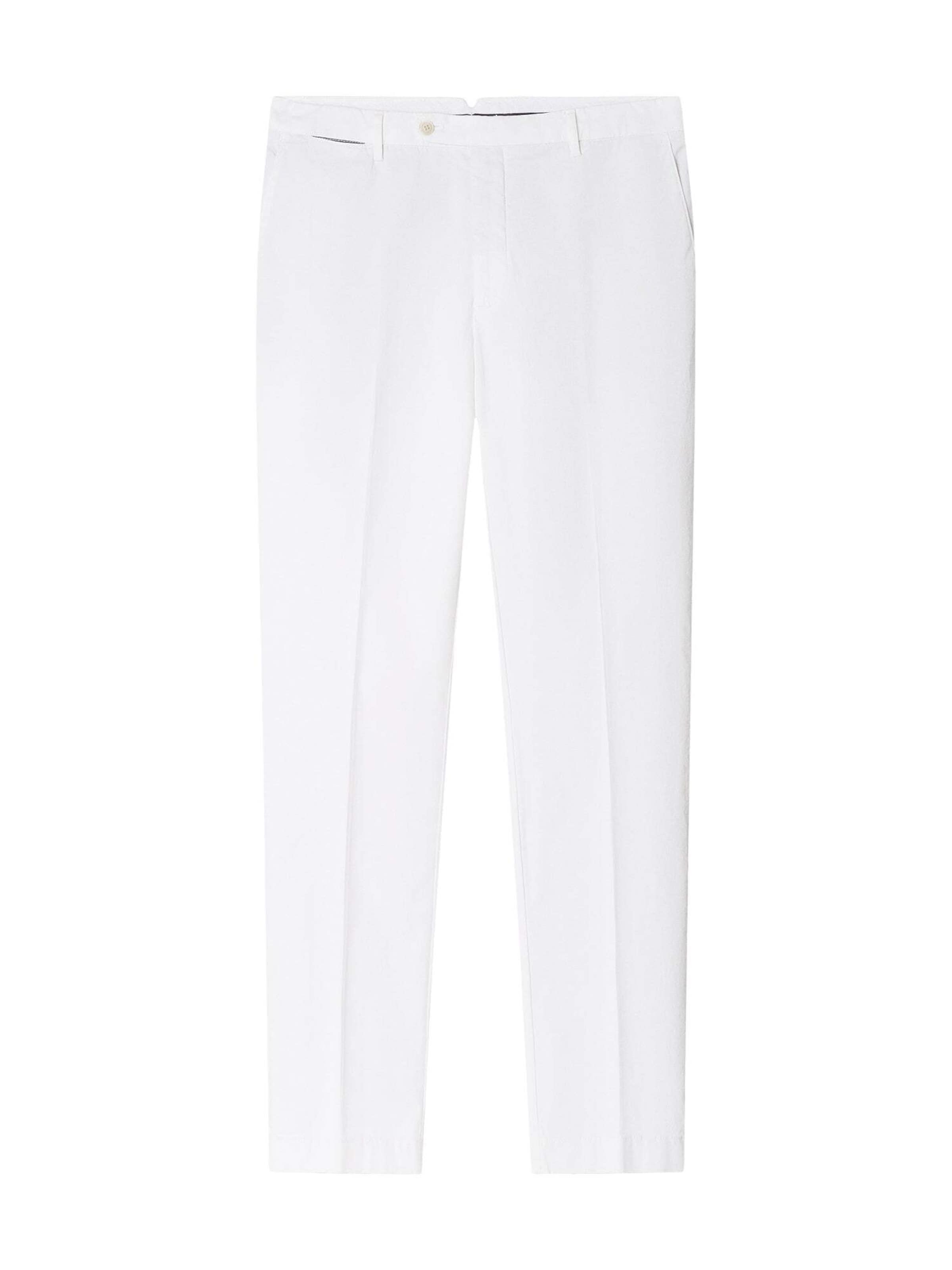 Hackett London Regular Hose 'SANDERSON ' in Weiß: Vorderseite