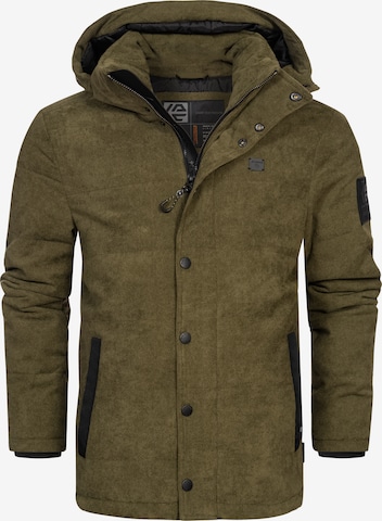 Veste d’hiver 'Olime' INDICODE JEANS en vert : devant