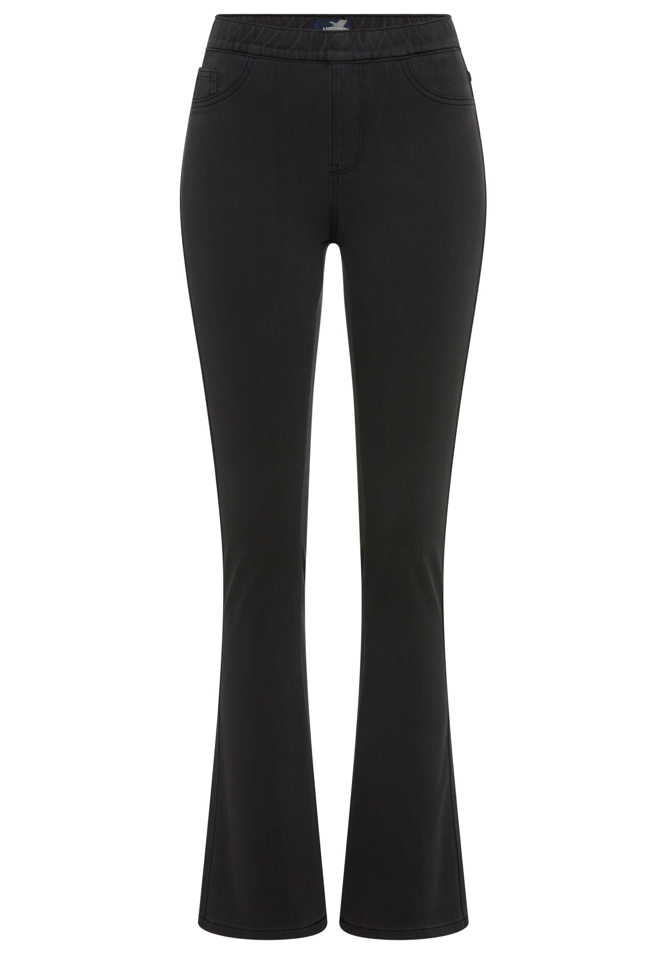 ARIZONA Flared Jeggings in Black: front