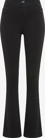 ARIZONA Flared Jeggings in Black: front