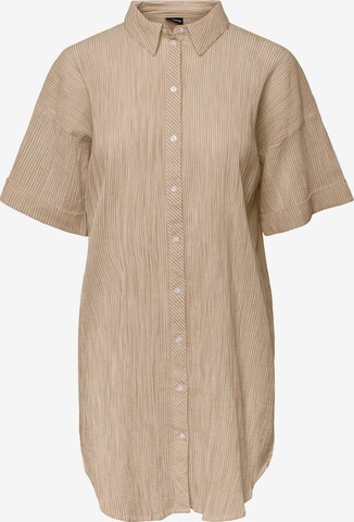 Robe-chemise 'Terra' PIECES en beige : devant