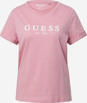 T-shirt GUESS en rose : devant