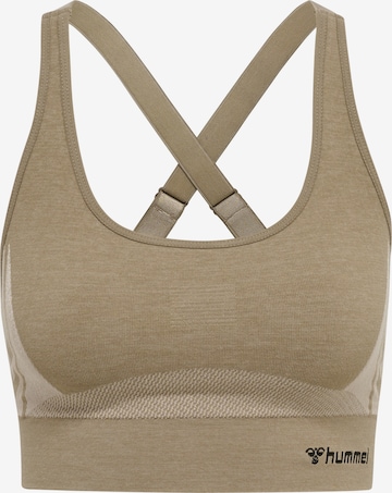 Hummel Спортивный топ в Бежевый: спереди