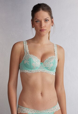 INTIMISSIMI Balconette Bra in Blue: front