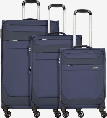 Worldpack Suitcase Set in Blue: front