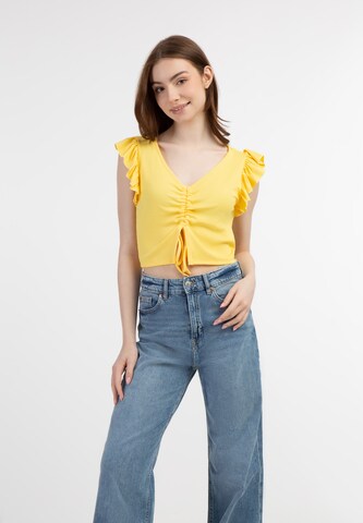 MYMO Top in Yellow: front