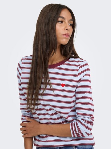 JDY T-shirt 'JDYPisa' i blå