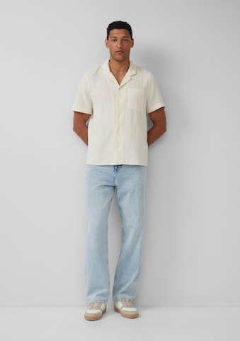 Fit confort Chemise s.Oliver en beige : devant