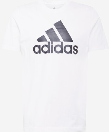 balta ADIDAS SPORTSWEAR Sportiniai marškinėliai 'Essentials Big Logo': priekis
