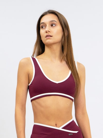 DRILLS Apparel Sport-BH 'FUSE'‌‌‌‌‌‌‌‌‌ in S in burgunder, Produktansicht